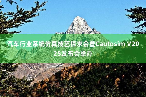 汽车行业系统仿真技艺探求会暨Cautosim V2025发布会举办